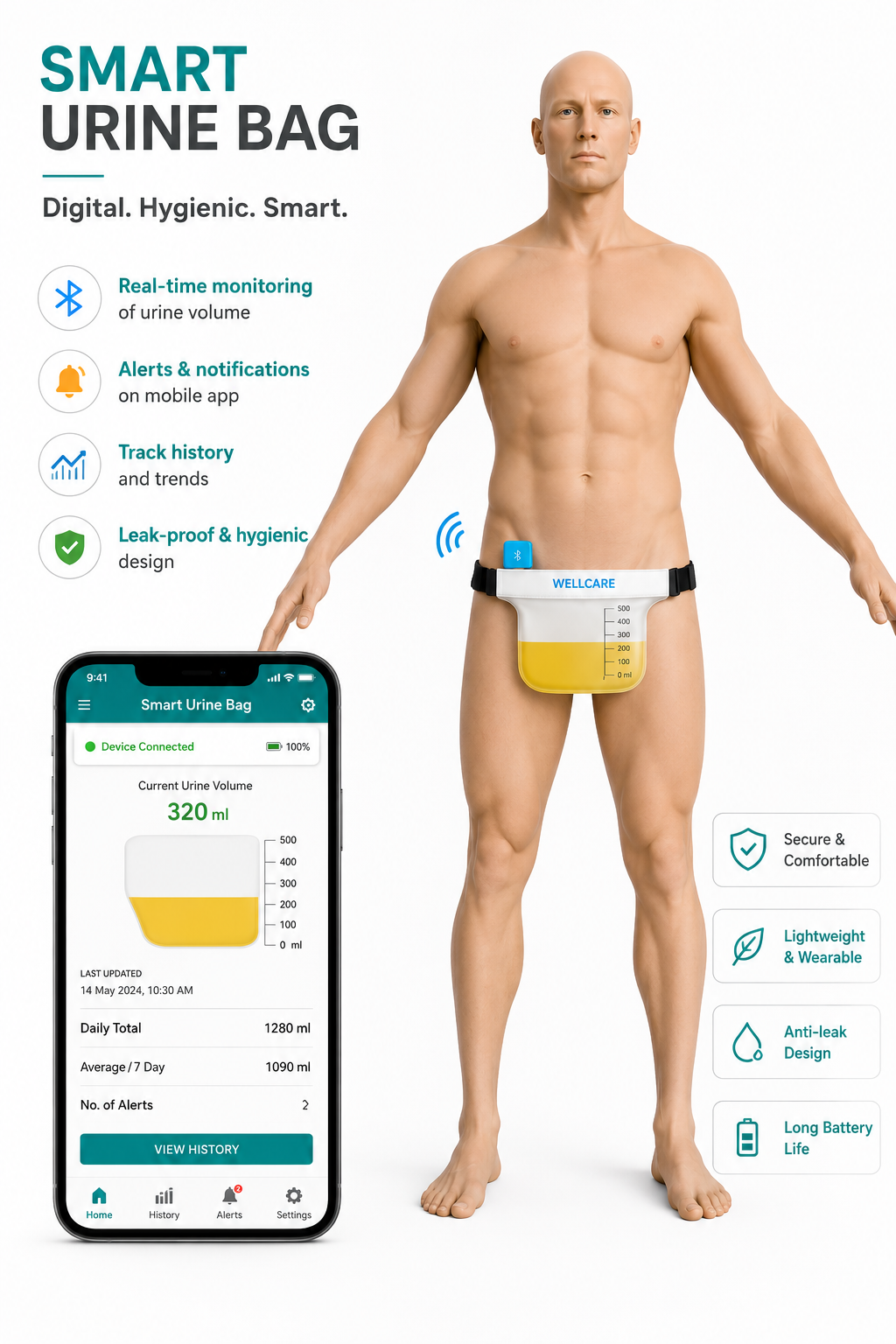 amSmart UroWear Bag